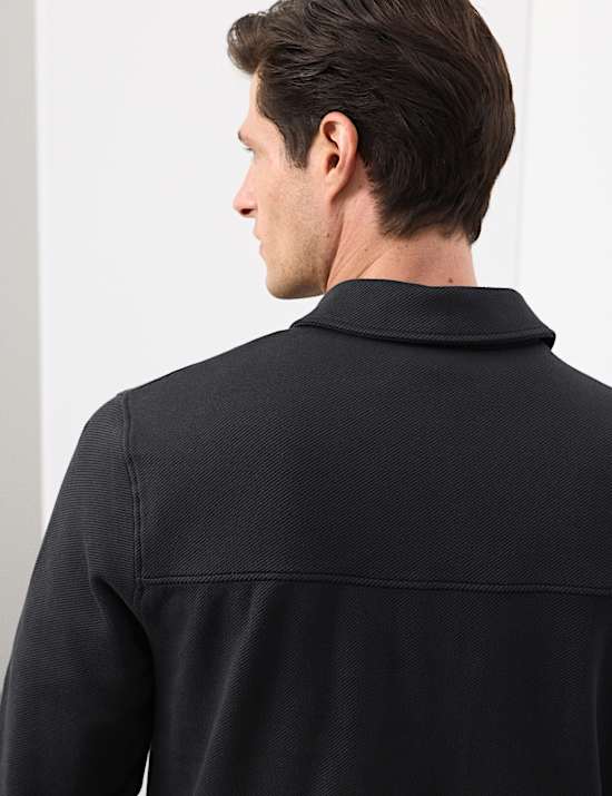 Cotton Rich Half Zip Sweatshirt