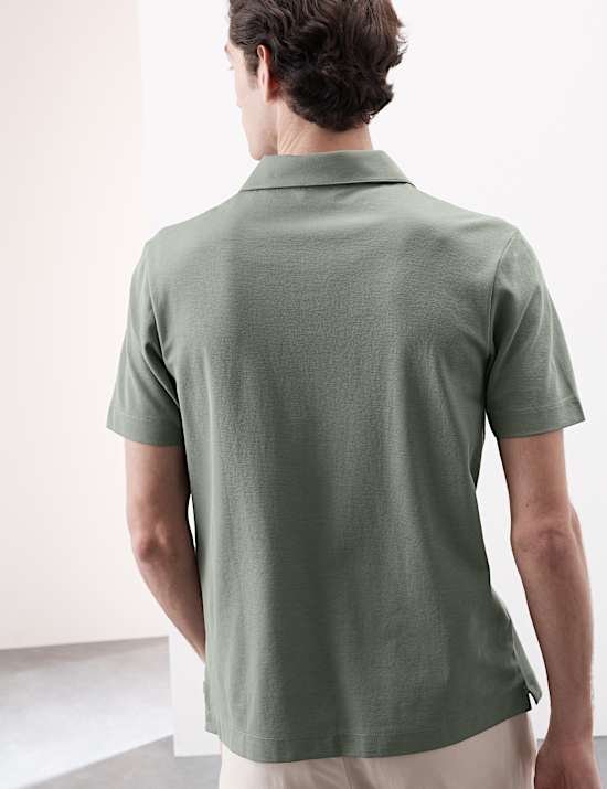 Micro-Piqué Coolmax™ Poloshirt mit hohem Baumwollanteil