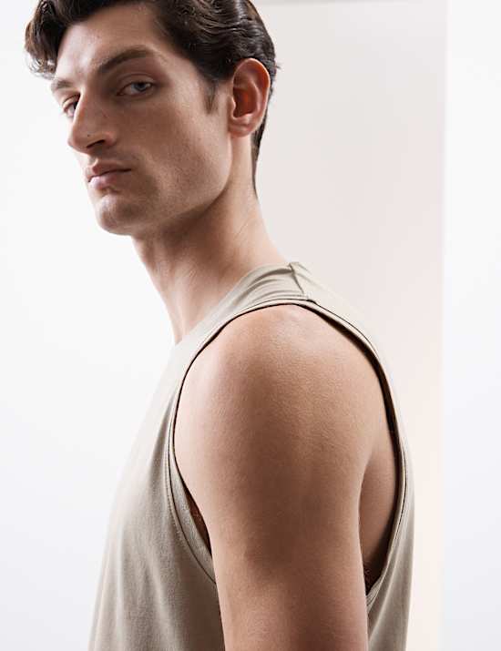 Pure Supima® Cotton Crew Neck Tank Top