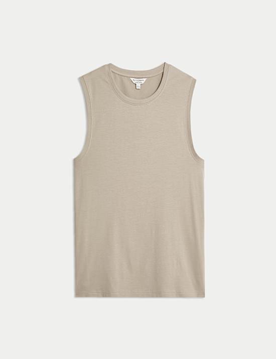 Pure Supima&reg; Cotton Crew Neck Vest