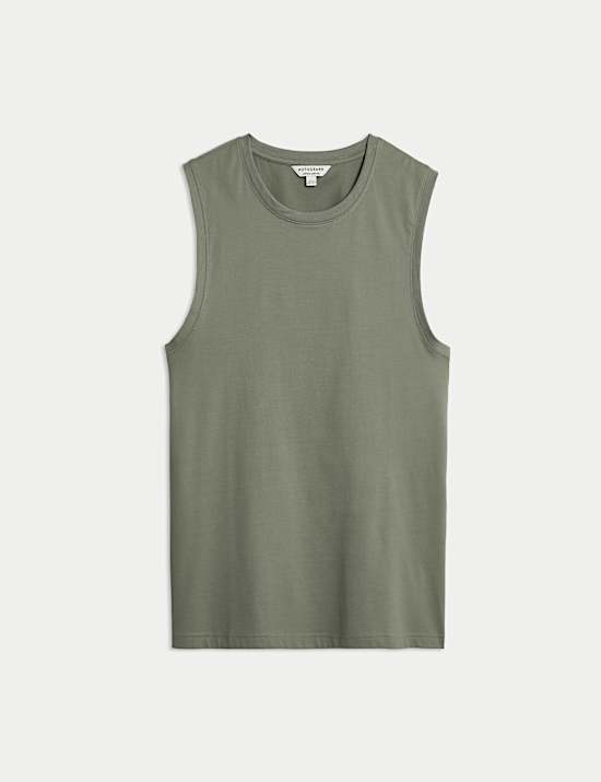 Pure Supima&reg; Cotton Crew Neck Vest