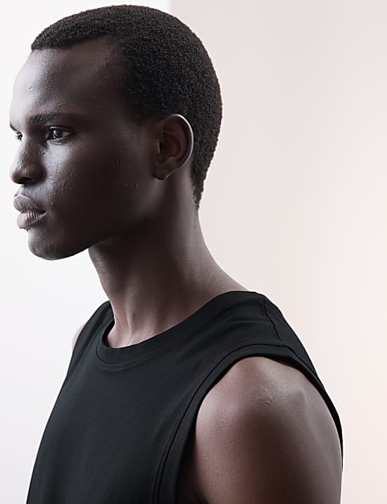 Pure Supima® Cotton Crew Neck Vest