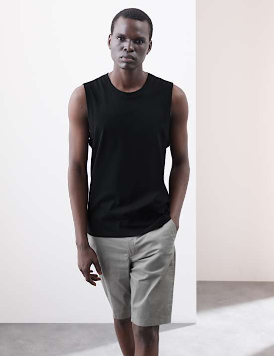 Pure Supima® Cotton Crew Neck Vest