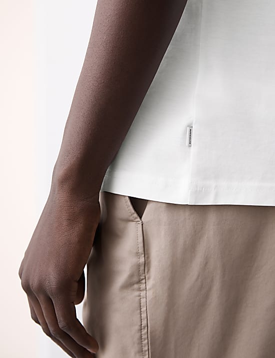 Maillot de corps en coton Supima&reg; &agrave; col rond