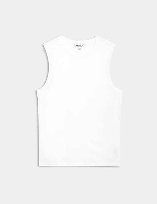 Maillot de corps en coton Supima&reg; &agrave; col rond