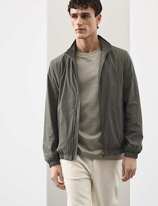 חולצת טי ג'קארד מכותנה טהורה