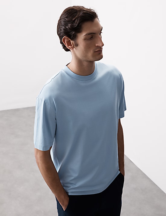 Extra großes T-Shirt aus reiner Supima®-Baumwolle