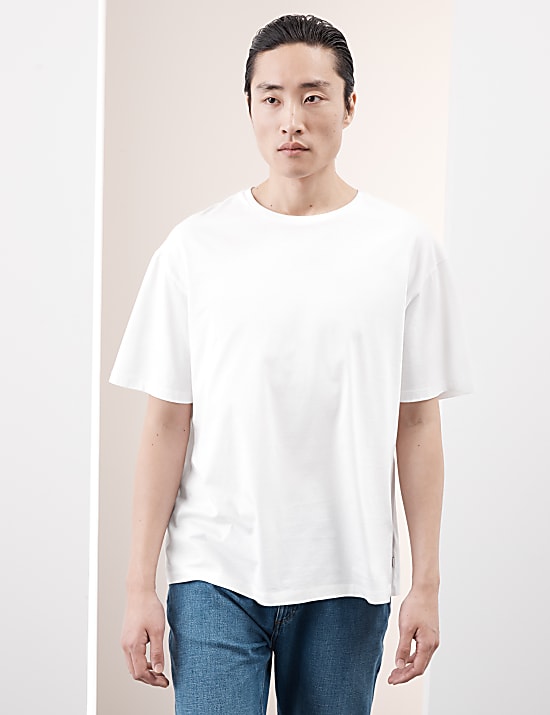 Camiseta maxi 100 % algodón Supima