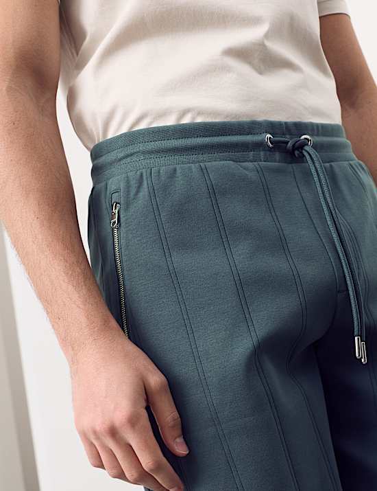 Regular Fit Cotton Rich Textured Shorts