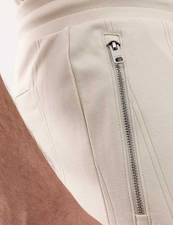 Regular Fit Cotton Rich Textured Shorts