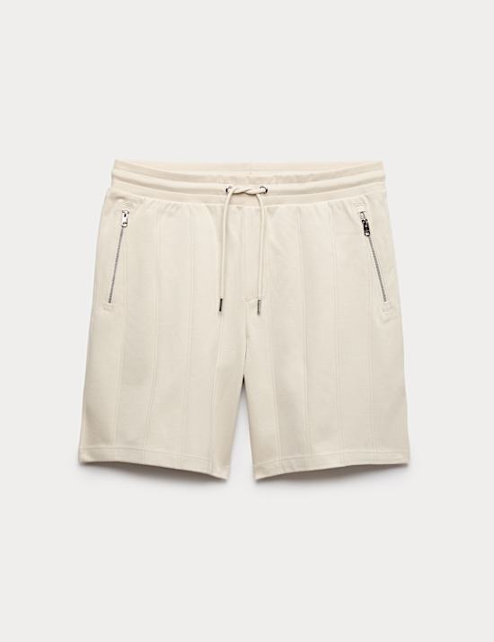 Short coupe standard en coton textur&eacute;