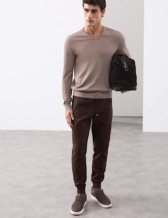 Regular Fit Cotton Rich Performance Cuffed Joggers