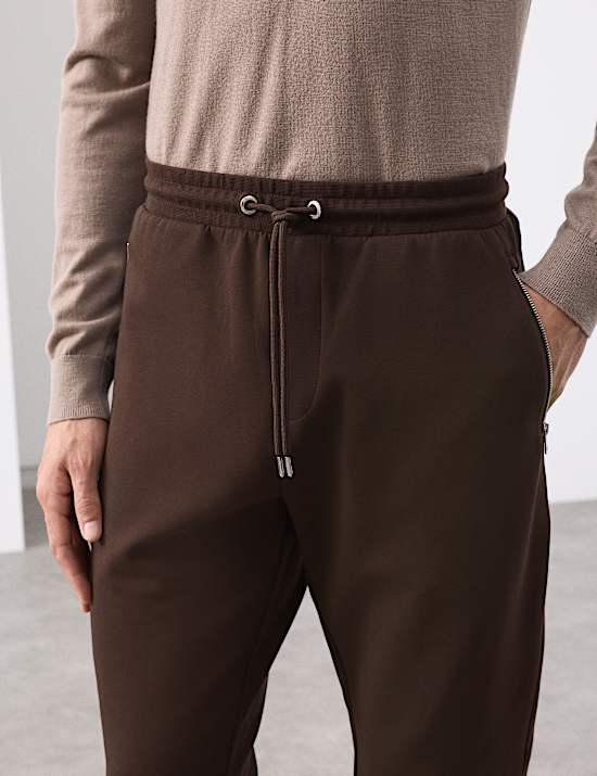 Regular Fit Cotton Rich Performance Cuffed Joggers