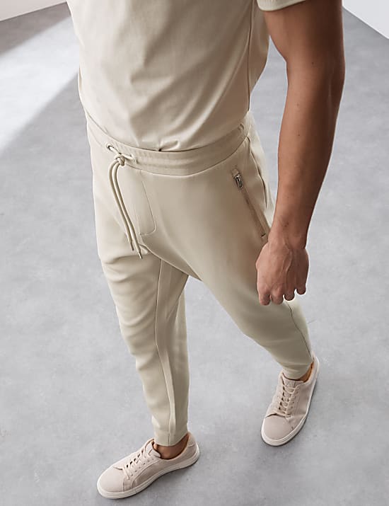 Regular Fit Cotton Rich Performance Cuffed Joggers