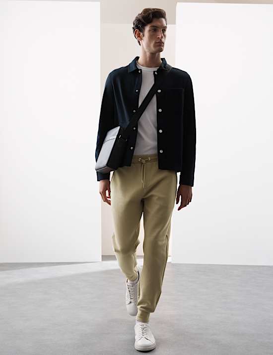 Regular Fit Cotton Rich Performance Cuffed Joggers