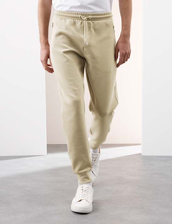 Regular Fit Cotton Rich Performance Cuffed Joggers