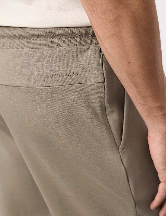 Pantalon de jogging droit en coton à motif nervuré