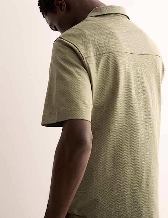 Pure Cotton Revere Polo Shirt