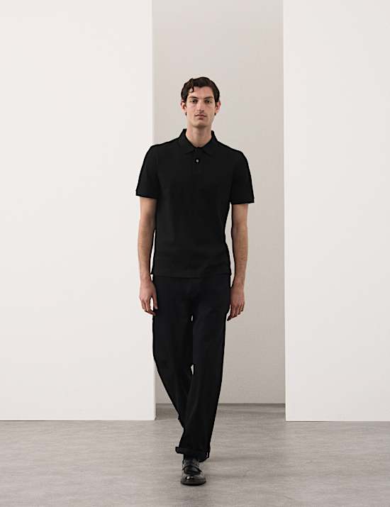 Fine Mercerised Cotton Pique Polo