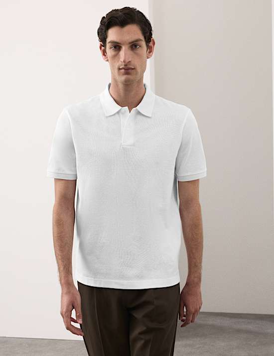 Fine Mercerised Cotton Pique Polo