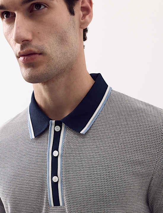 Modal Rich Tipped Soft Polo Shirt