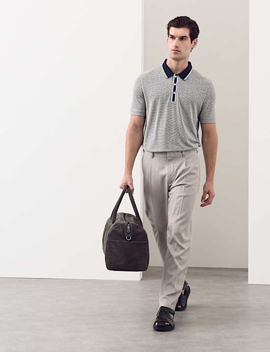 Modal Rich Tipped Soft Polo Shirt