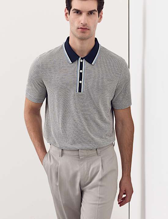 Modal Rich Tipped Soft Polo Shirt