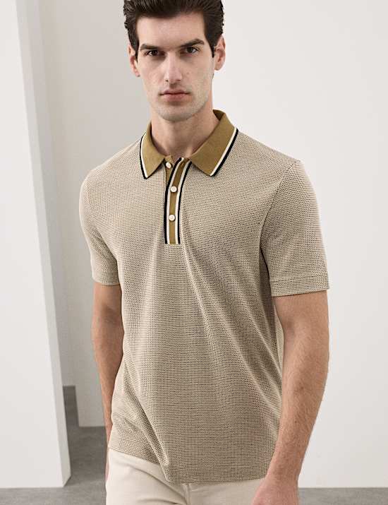 Modal Rich Tipped Soft Polo Shirt