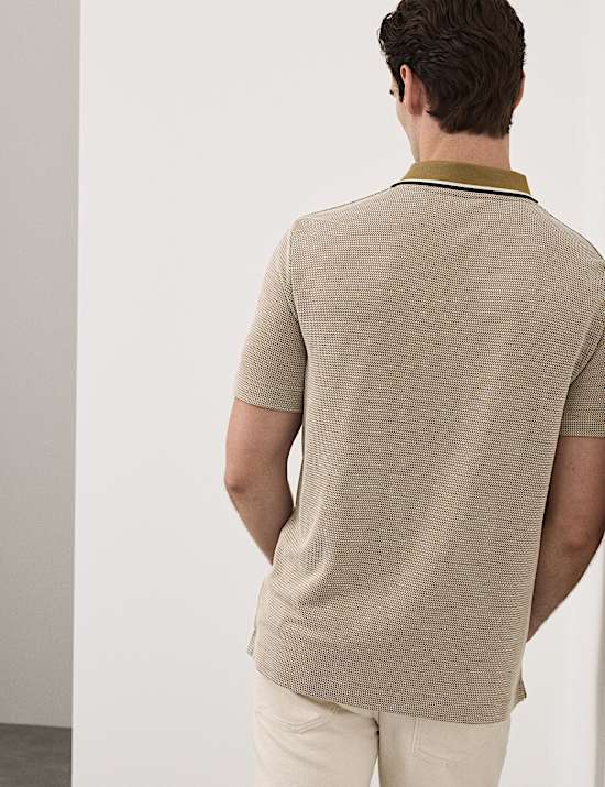 Modal Rich Tipped Soft Polo Shirt