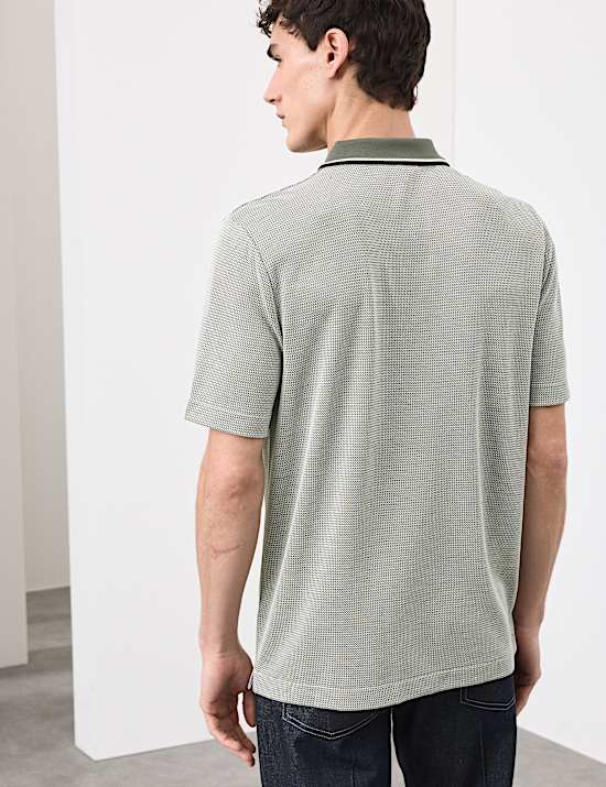 Modal Rich Tipped Soft Polo Shirt