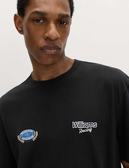 Pure Cotton Williams Racing Graphic T-Shirt