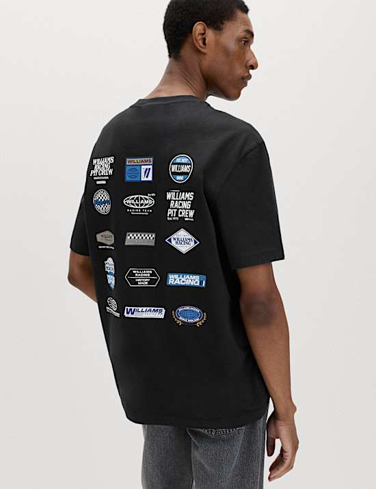 Pure Cotton Williams Racing Graphic T-Shirt
