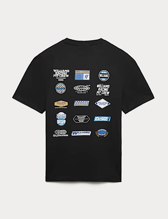 Pure Cotton Williams Racing Graphic T-Shirt