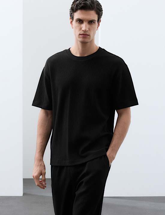 Cotton Rich Oversized Ottoman T-Shirt