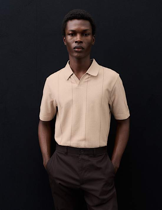 Supima&reg; Cotton Rich Striped Polo Shirt