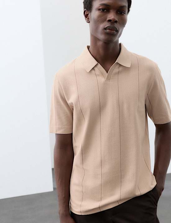 Supima&reg; Cotton Rich Striped Polo Shirt