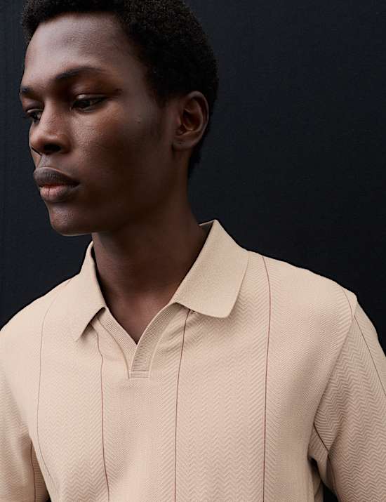 Supima&reg; Cotton Rich Striped Polo Shirt