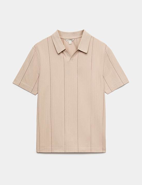 Supima&reg; Cotton Rich Striped Polo Shirt