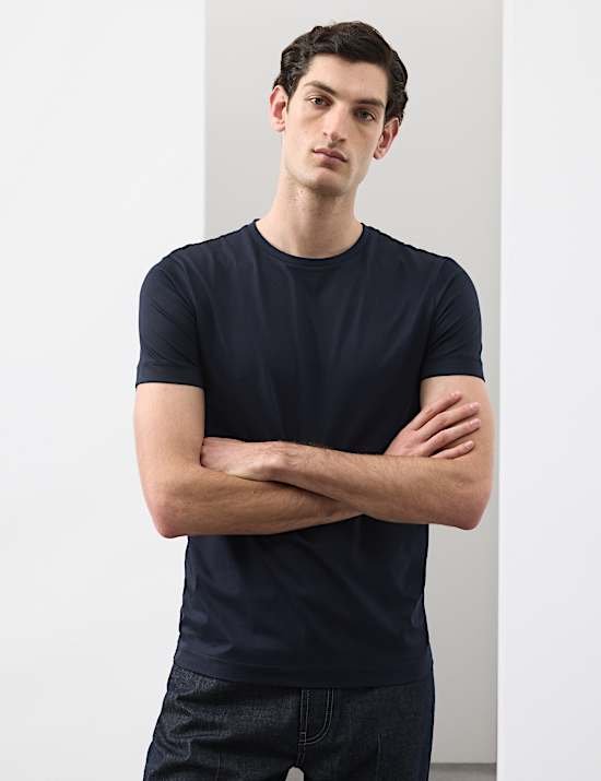 Pure Supima&reg; Cotton Crew Neck T-Shirt