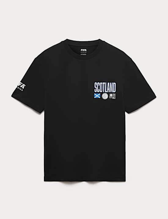 חולצת טי מכותנה טהורה FIFA&trade; Classics סקוטלנד