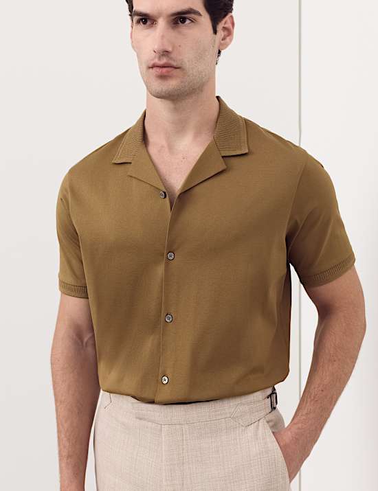 Regular Fit Pure Cotton Short Sleeve Shirt
