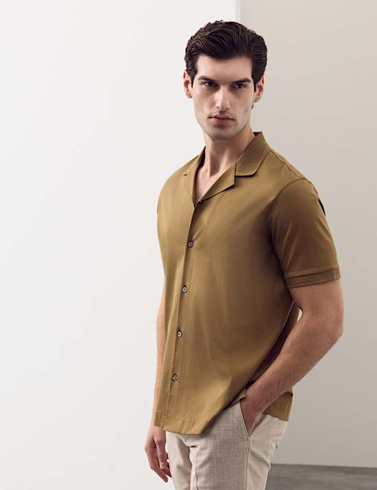 Regular Fit Pure Cotton Short Sleeve Shirt