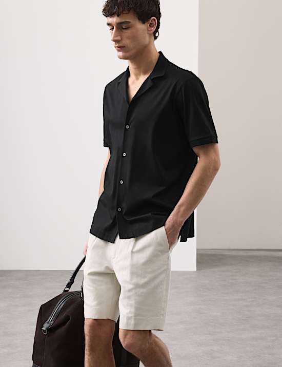 Regular Fit Pure Cotton Short Sleeve Shirt