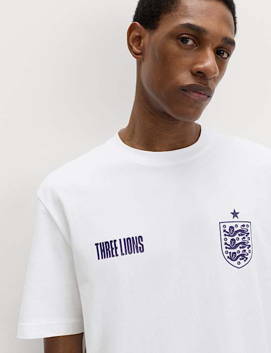 Pure Cotton Crew Neck Graphic T-Shirt