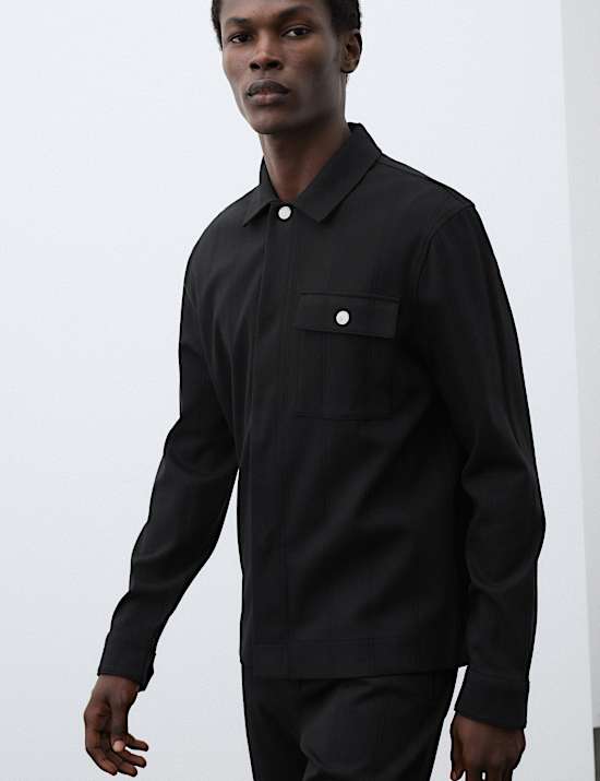 Pure Cotton Drop Needle Overshirt