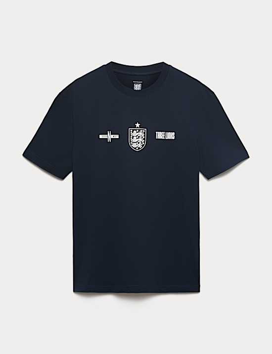 Zuiver katoenen M&S X ENGLAND T-shirt