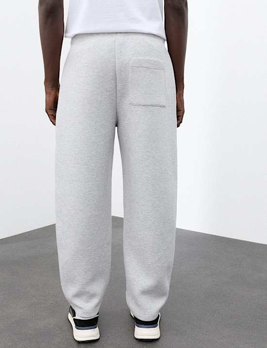 Pantalon de jogging coupe barrel en scuba