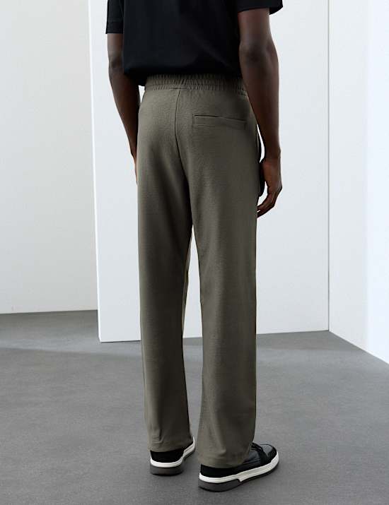 Pure Cotton Twill Single Pleat Trousers