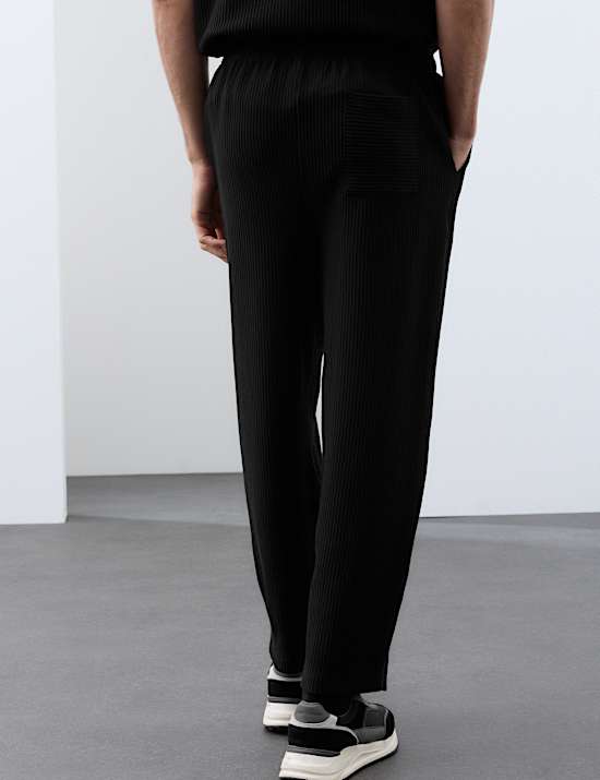 Textured Cotton Rich Barrel Leg Joggers
