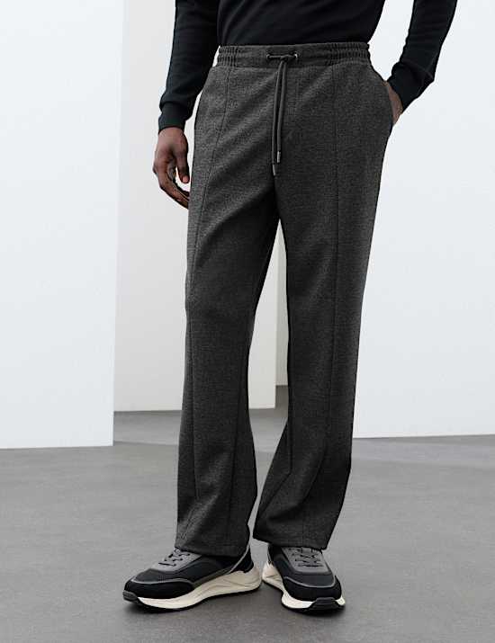 Pantalon de jogging &agrave; taille &eacute;lastique avec laine